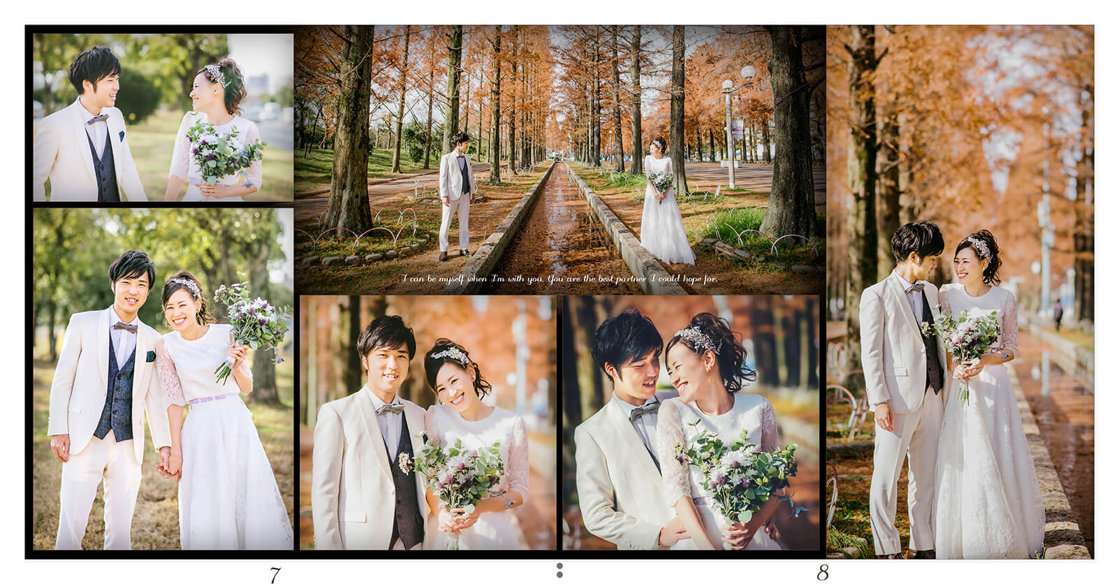 7～8ページ 前撮りアルバム