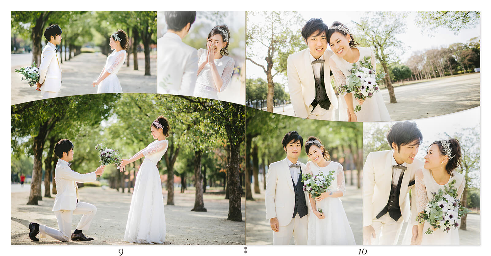 9～10ページ 前撮りアルバム