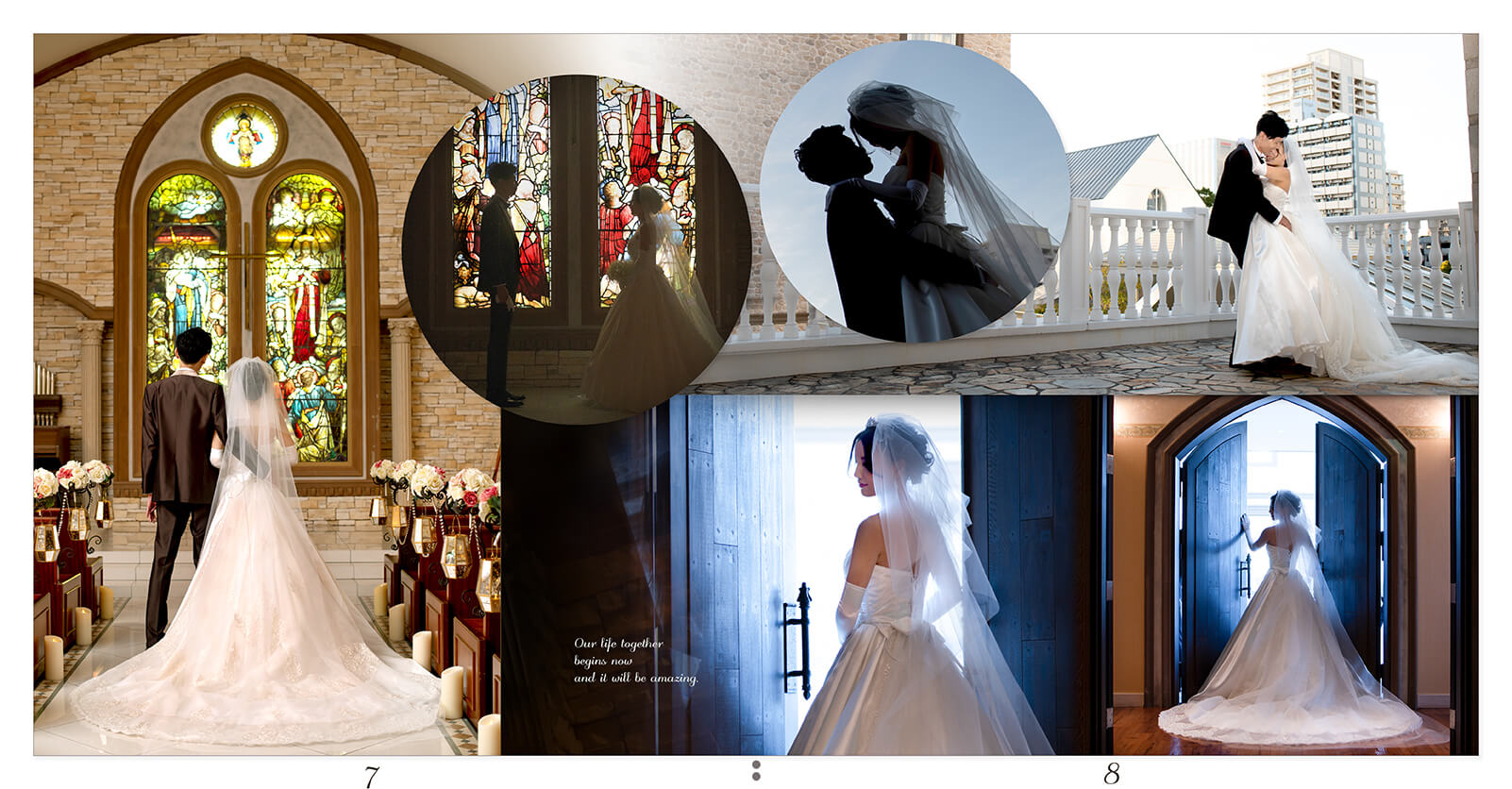 7～8ページ フォトウエディングのアルバム