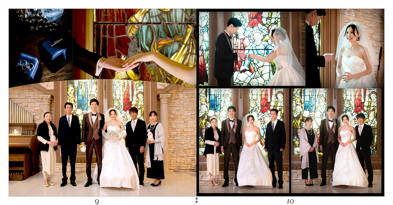 9～10ページ フォトウエディングのアルバム