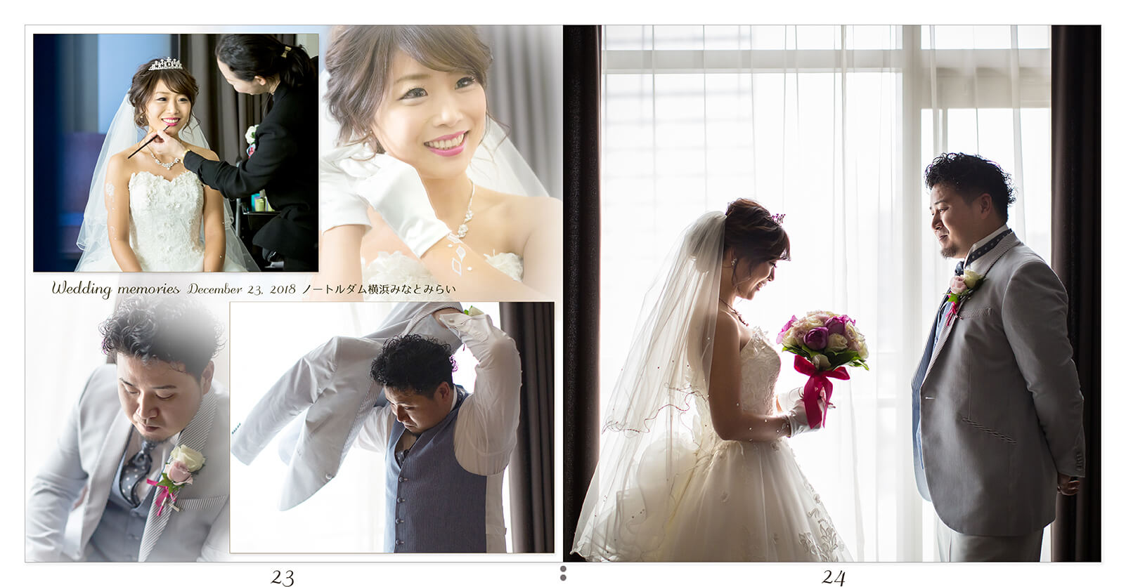 23～24ページ ノートルダム横浜みなとみらい 結婚アルバム