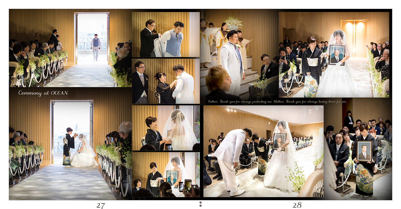 27～28ページ ノートルダム横浜みなとみらい 結婚アルバム