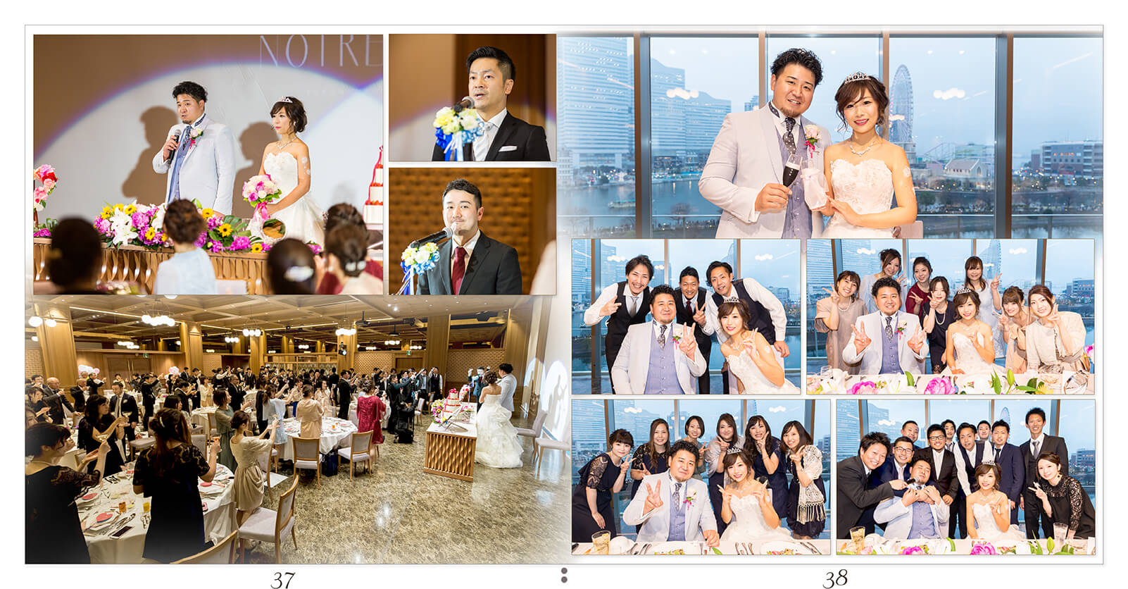 37～38ページ ノートルダム横浜みなとみらい 結婚アルバム