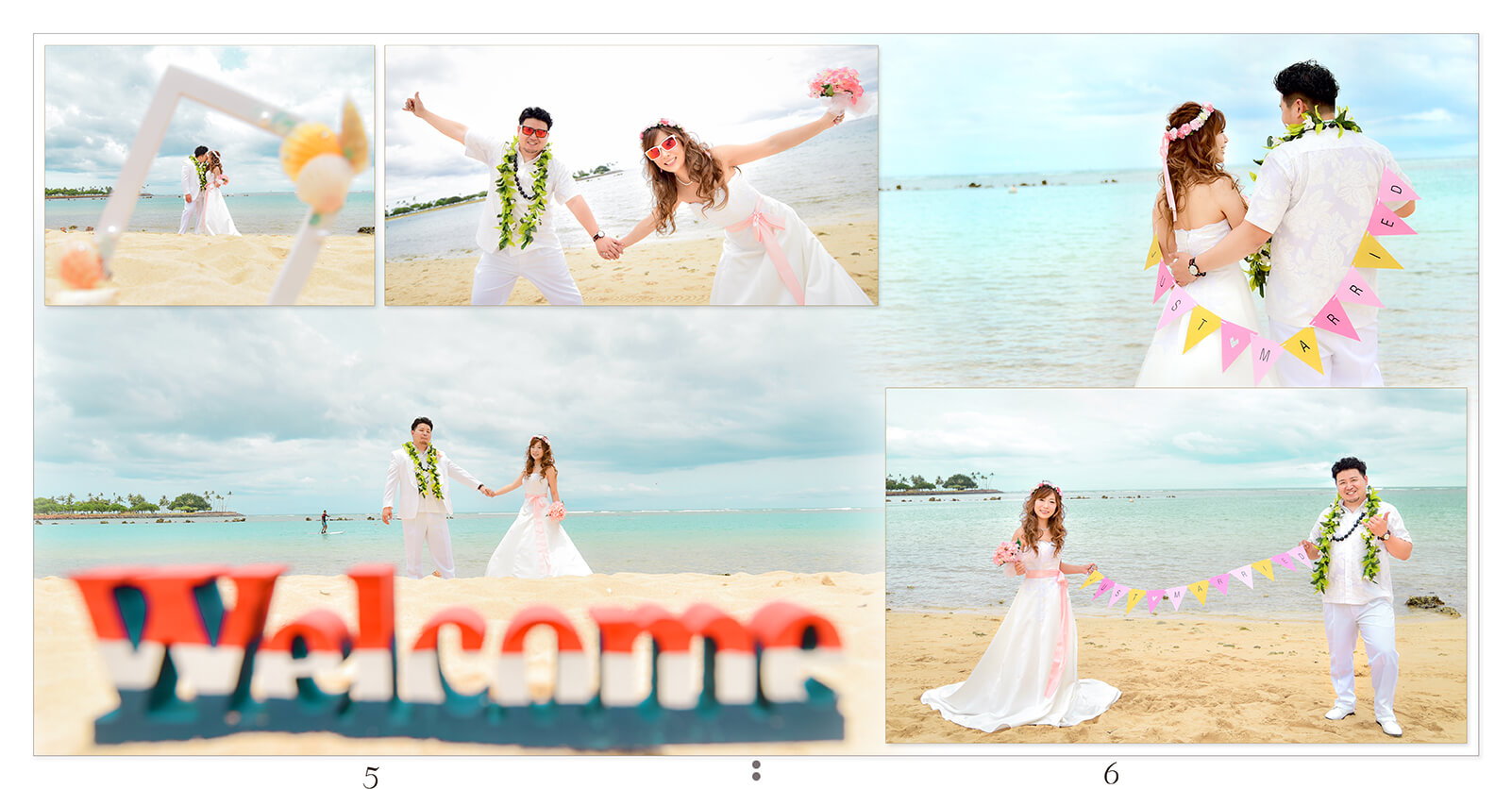 5～6ページ ハワイ前撮り アルバム