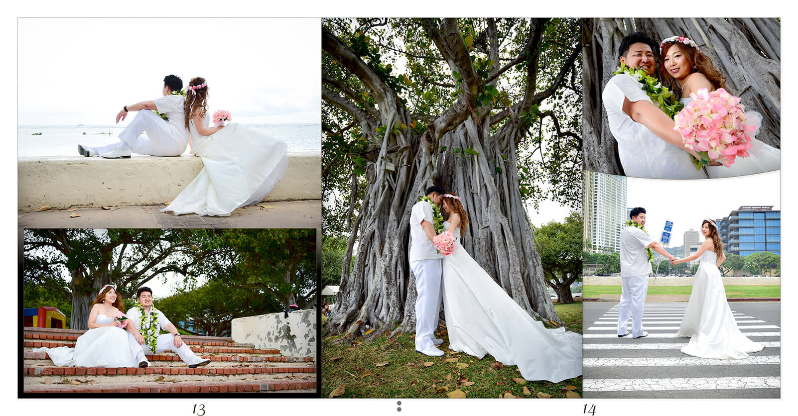 13～14ページ ハワイ前撮り アルバム