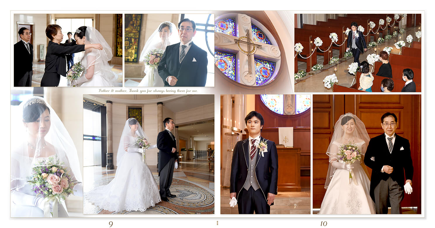 9～10ページ 藻岩シャローム教会 結婚アルバム