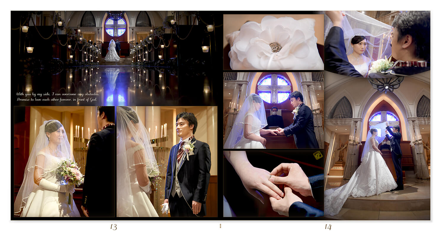 13～14ページ 藻岩シャローム教会 結婚アルバム