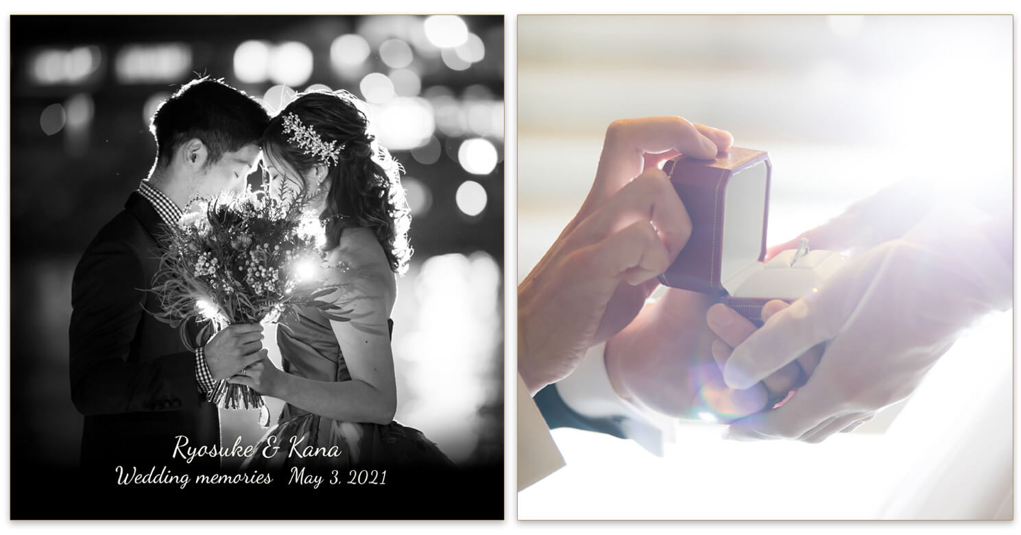 ノートルダム神戸 結婚式アルバム 表紙