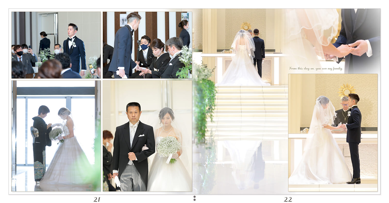 21～22ページ ノートルダム神戸 結婚式アルバム