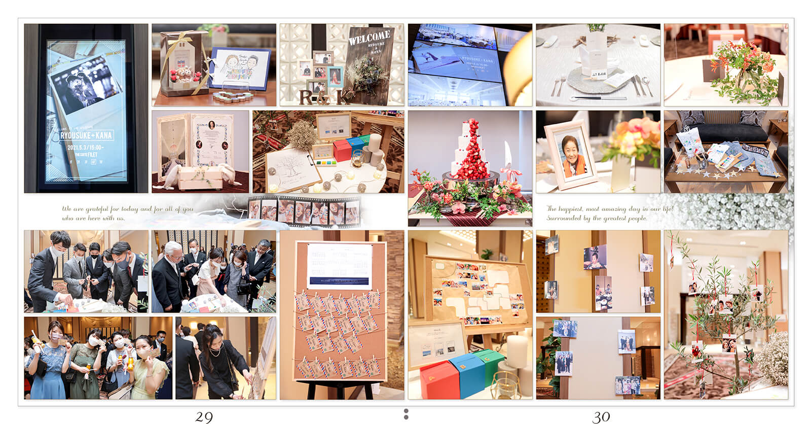 29～30ページ ノートルダム神戸 結婚式アルバム