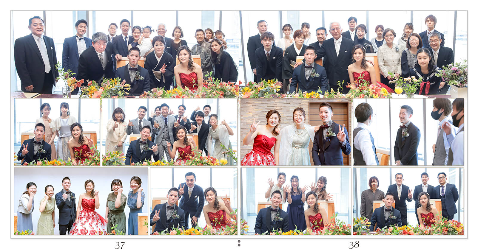 37～38ページ ノートルダム神戸 結婚式アルバム