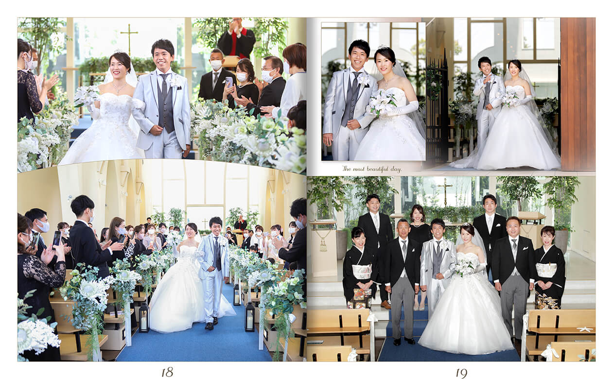 19～20ページ アンジェローブ 結婚式アルバム