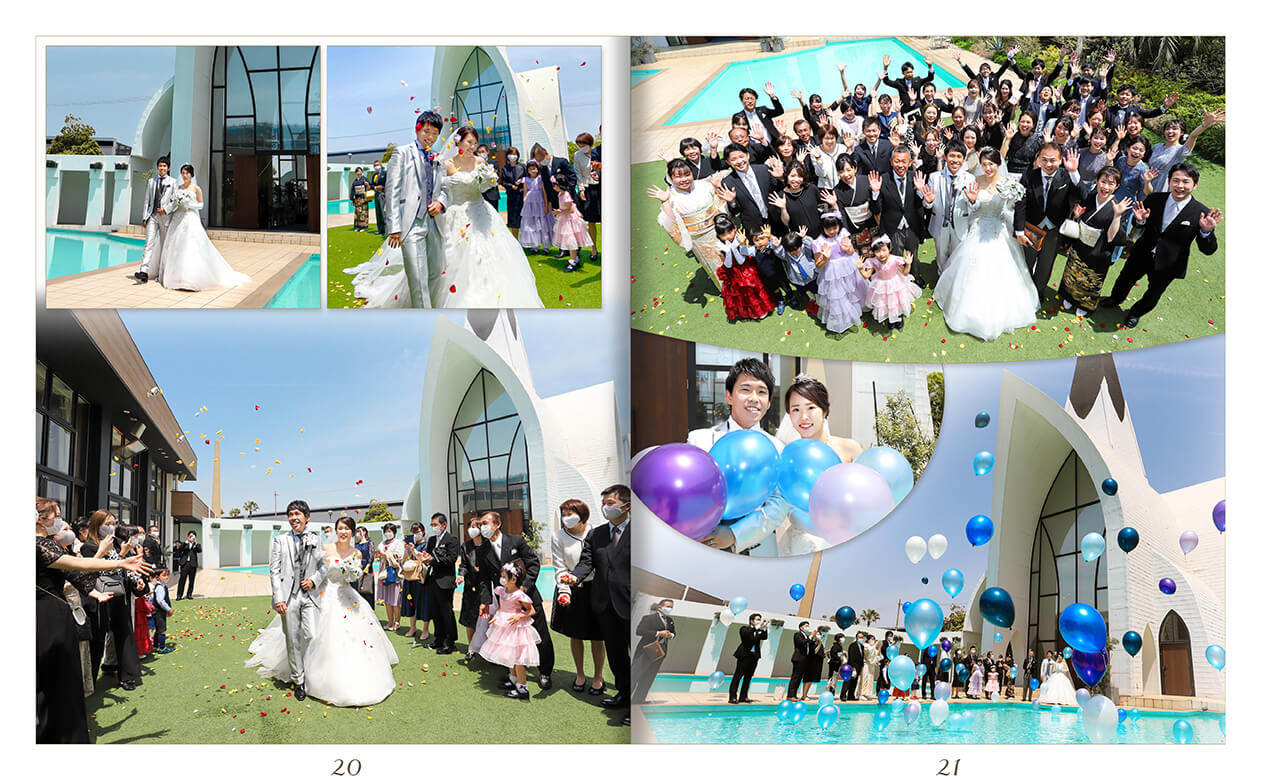 21～22ページ アンジェローブ 結婚式アルバム