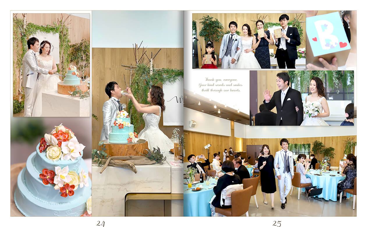 25～26ページ アンジェローブ 結婚式アルバム