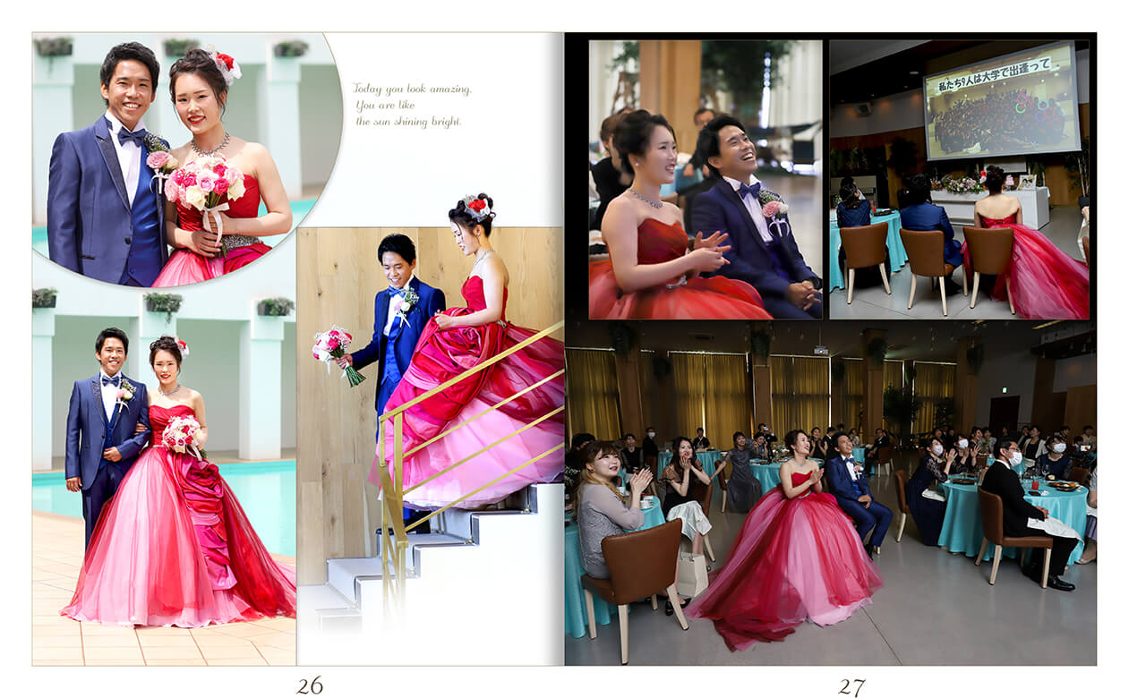 27～28ページ アンジェローブ 結婚式アルバム