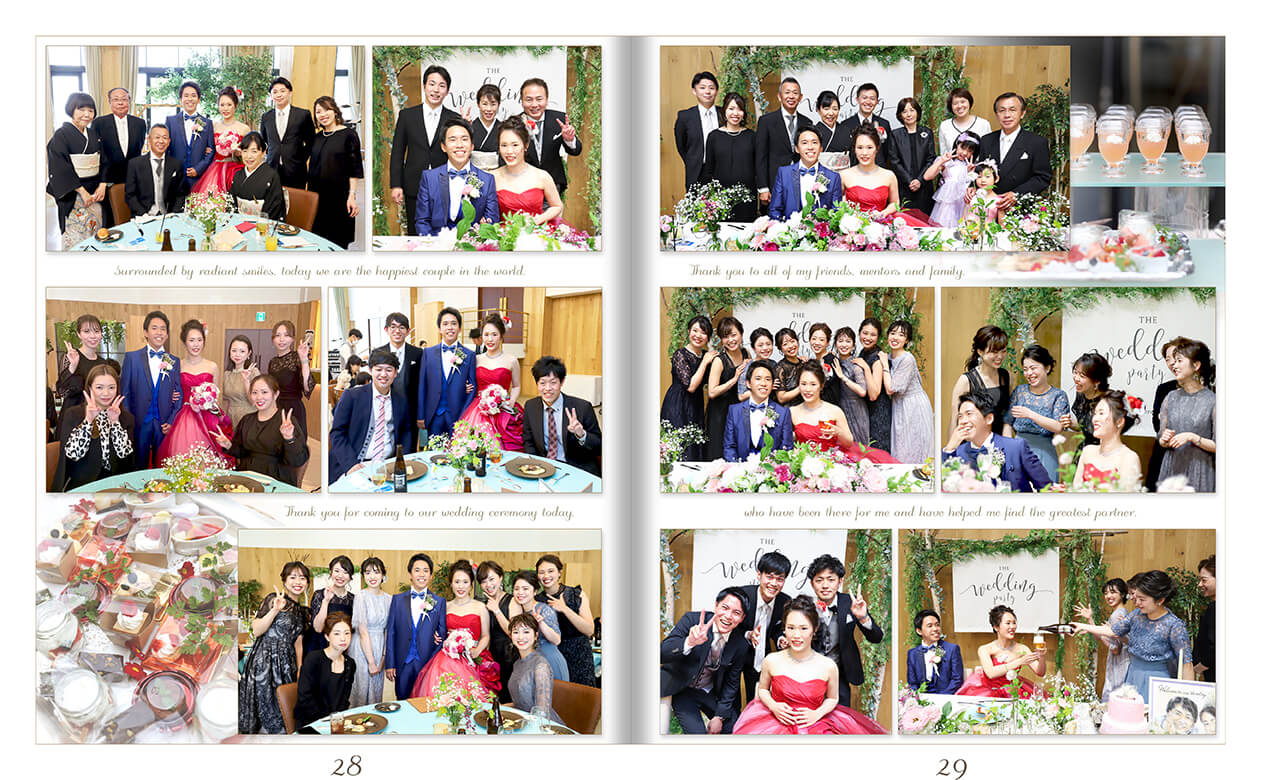 29～30ページ アンジェローブ 結婚式アルバム