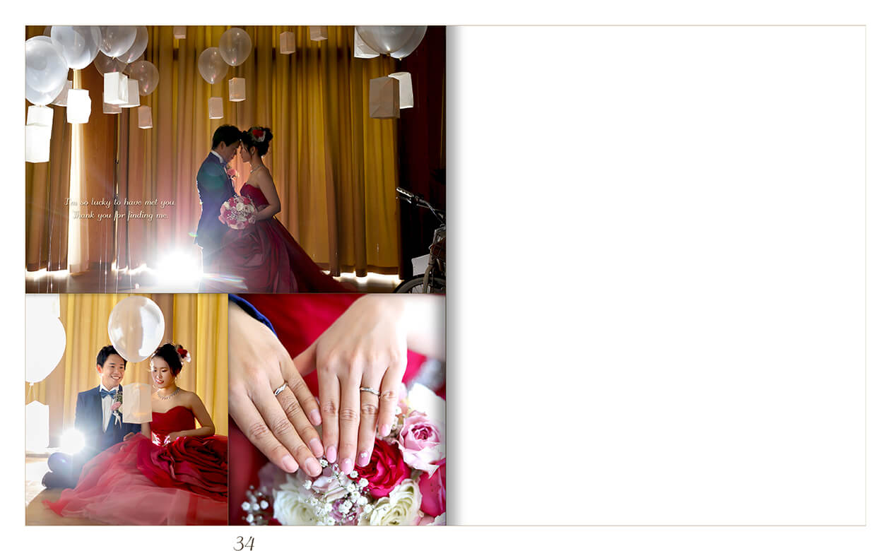 35～36ページ アンジェローブ 結婚式アルバム