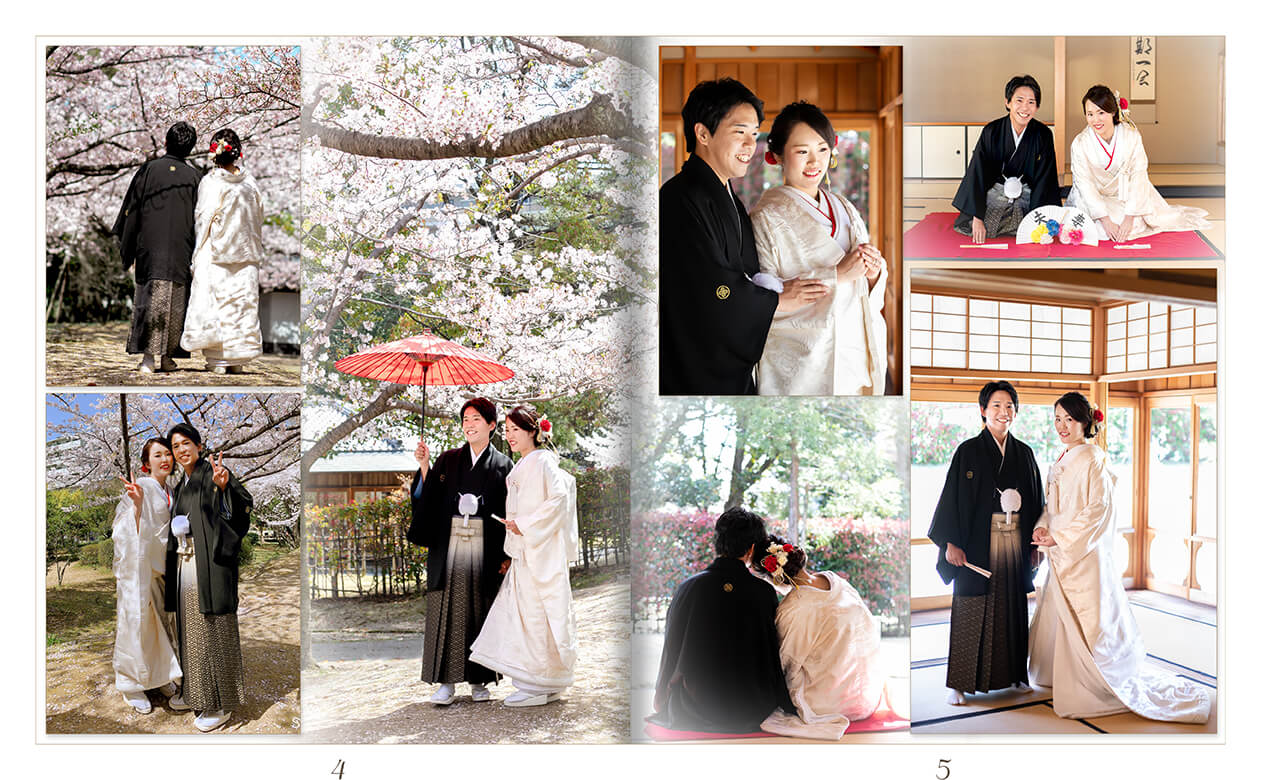 5～6ページ 和装前撮りアルバム