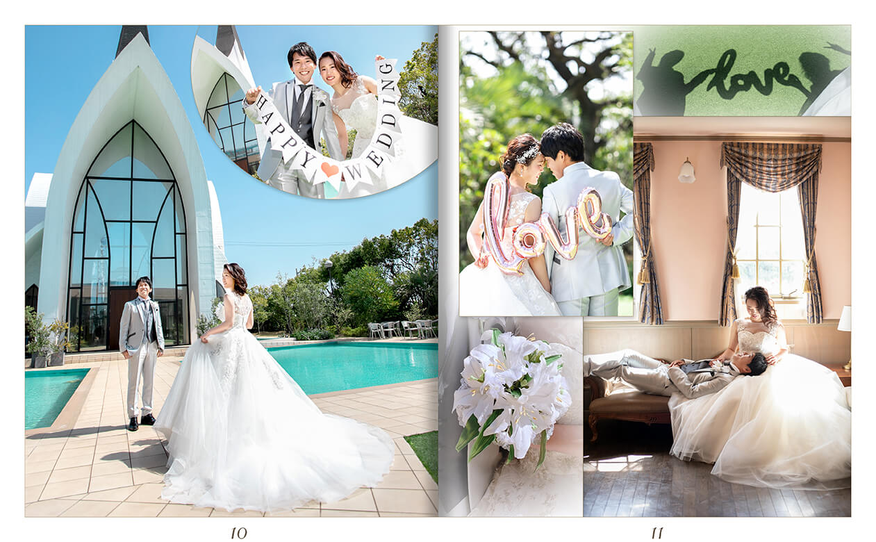 11～12ページ アンジェローブ 結婚式アルバム