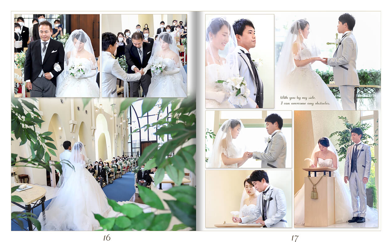 17～18ページ アンジェローブ 結婚式アルバム