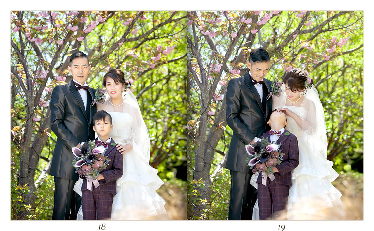 19～20ページ マリーゴールド・ガーデンヒルズ フォトウエディング アルバム