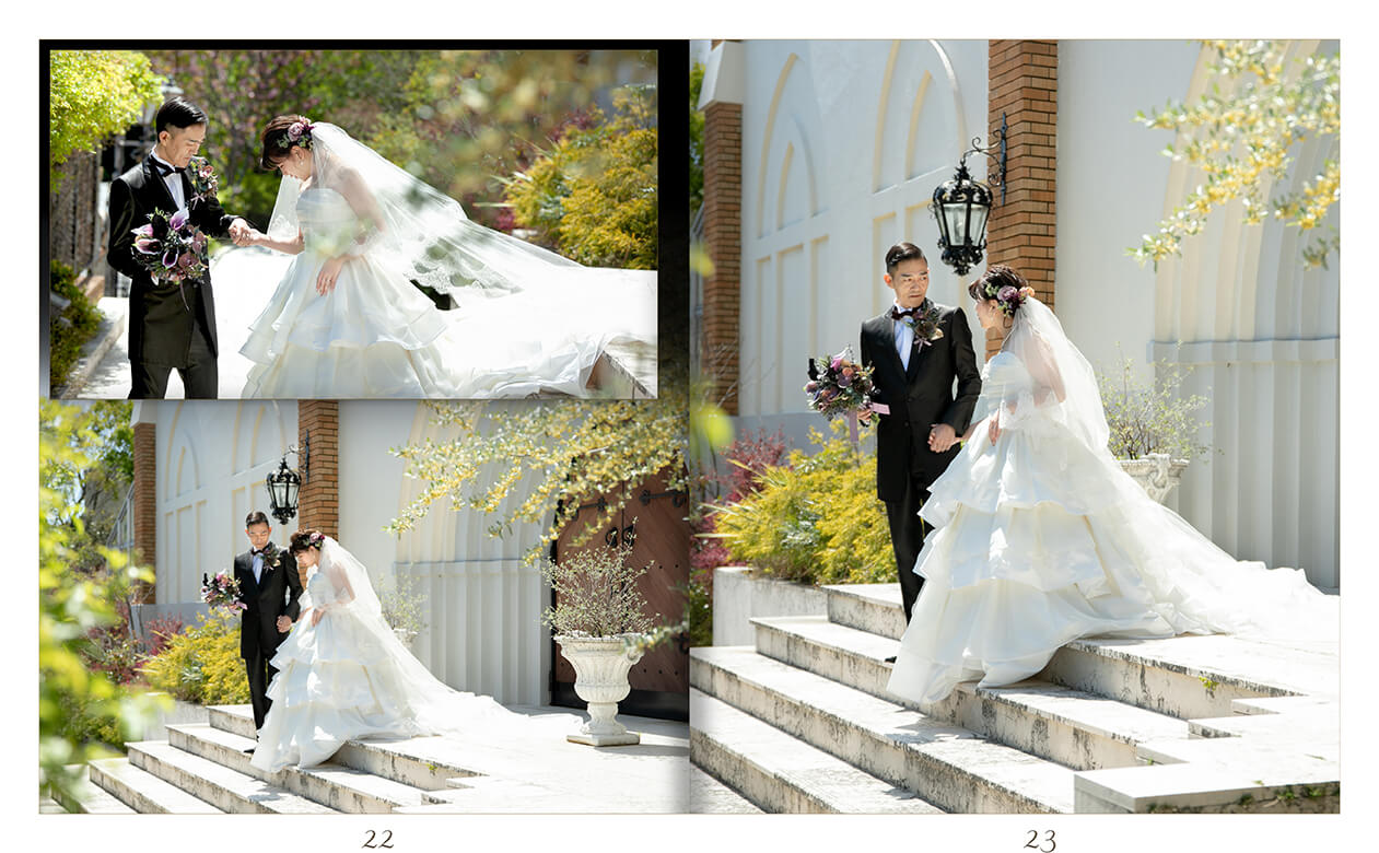 23～24ページ マリーゴールド・ガーデンヒルズ フォトウエディング アルバム
