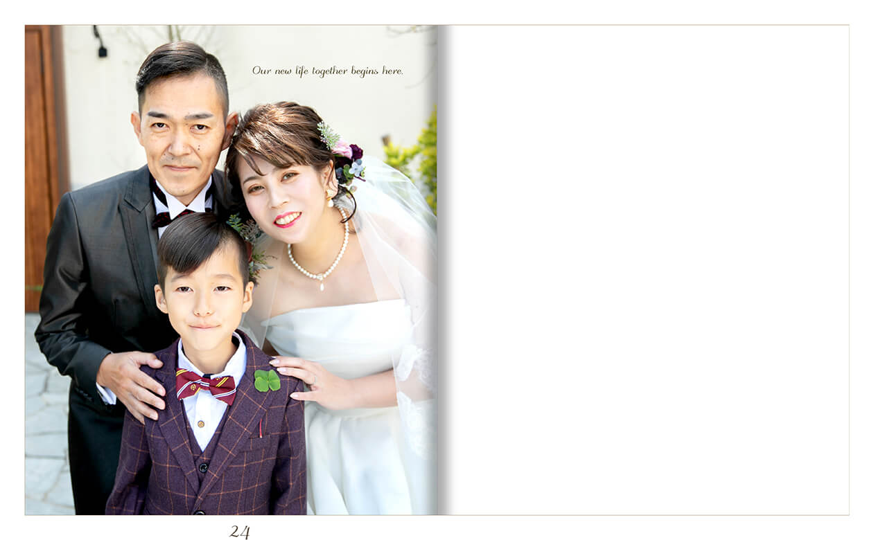 25～26ページ マリーゴールド・ガーデンヒルズ フォトウエディング アルバム