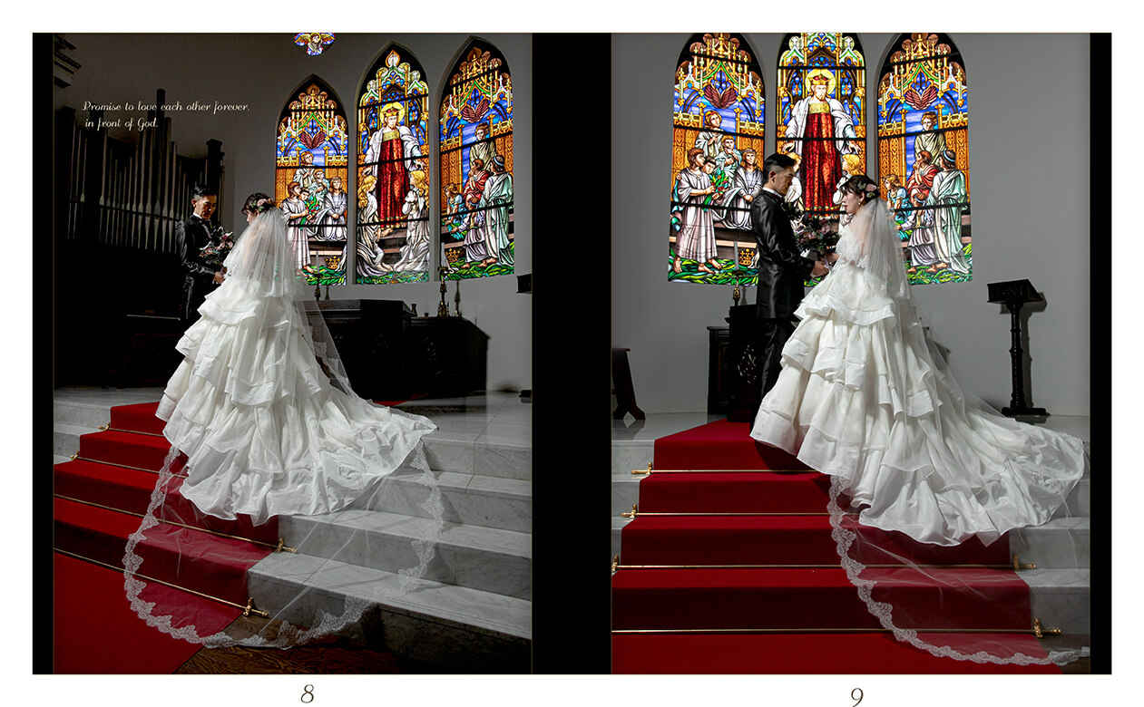 9～10ページ マリーゴールド・ガーデンヒルズ フォトウエディング アルバム