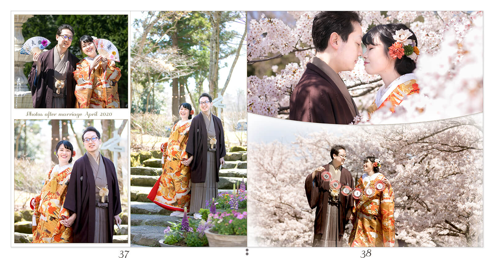 37～38ページ 前撮りアルバム