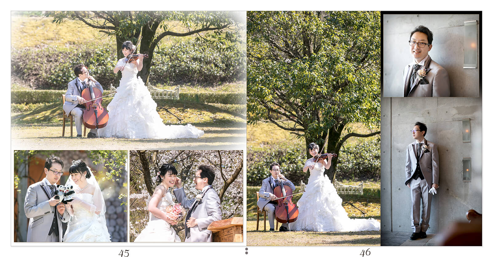 45～46ページ 前撮りアルバム