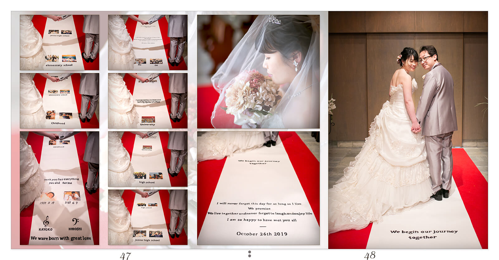 47～48ページ 前撮りアルバム