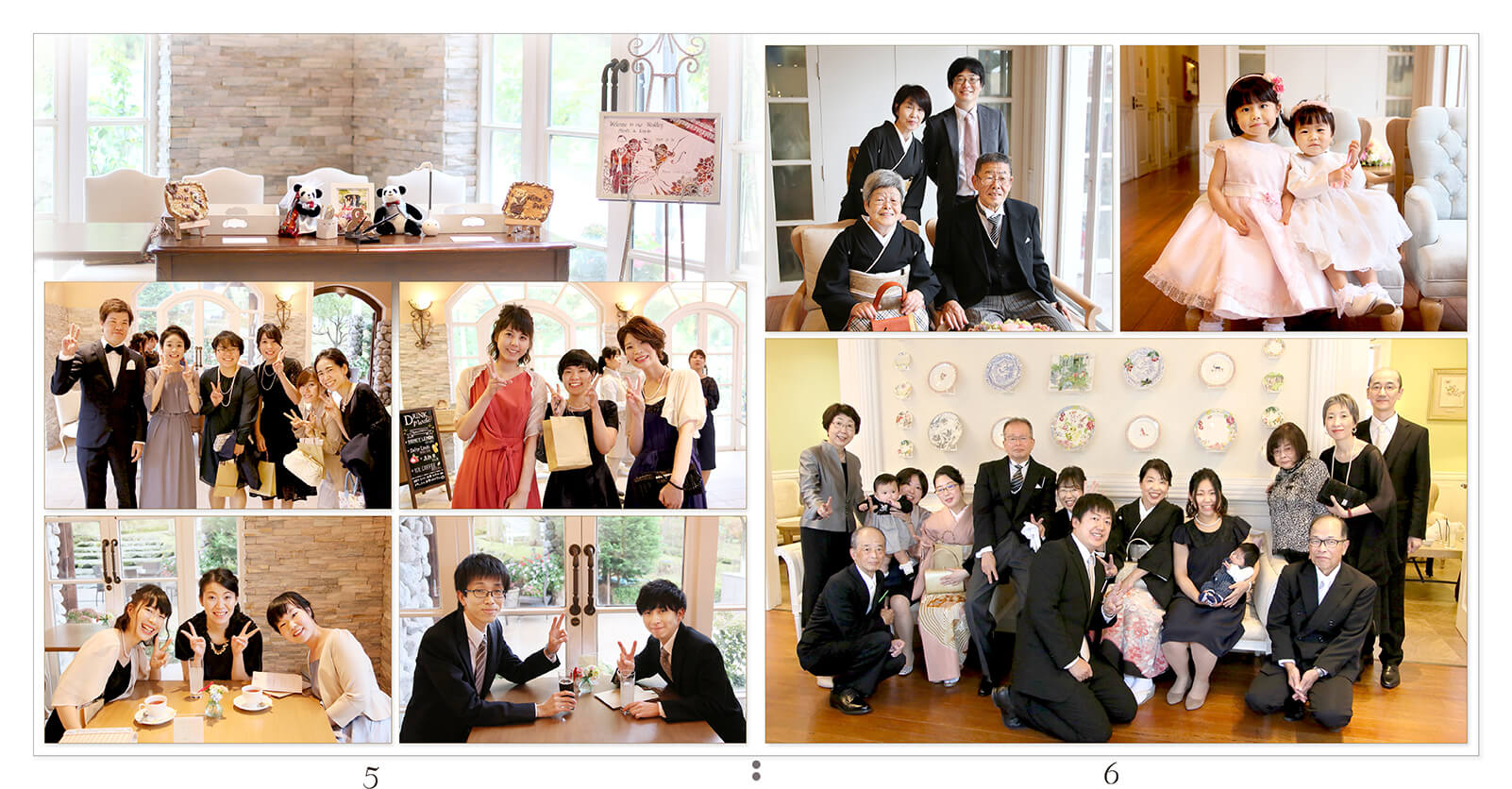 5～6ページ 森と水の教会 結婚式アルバム