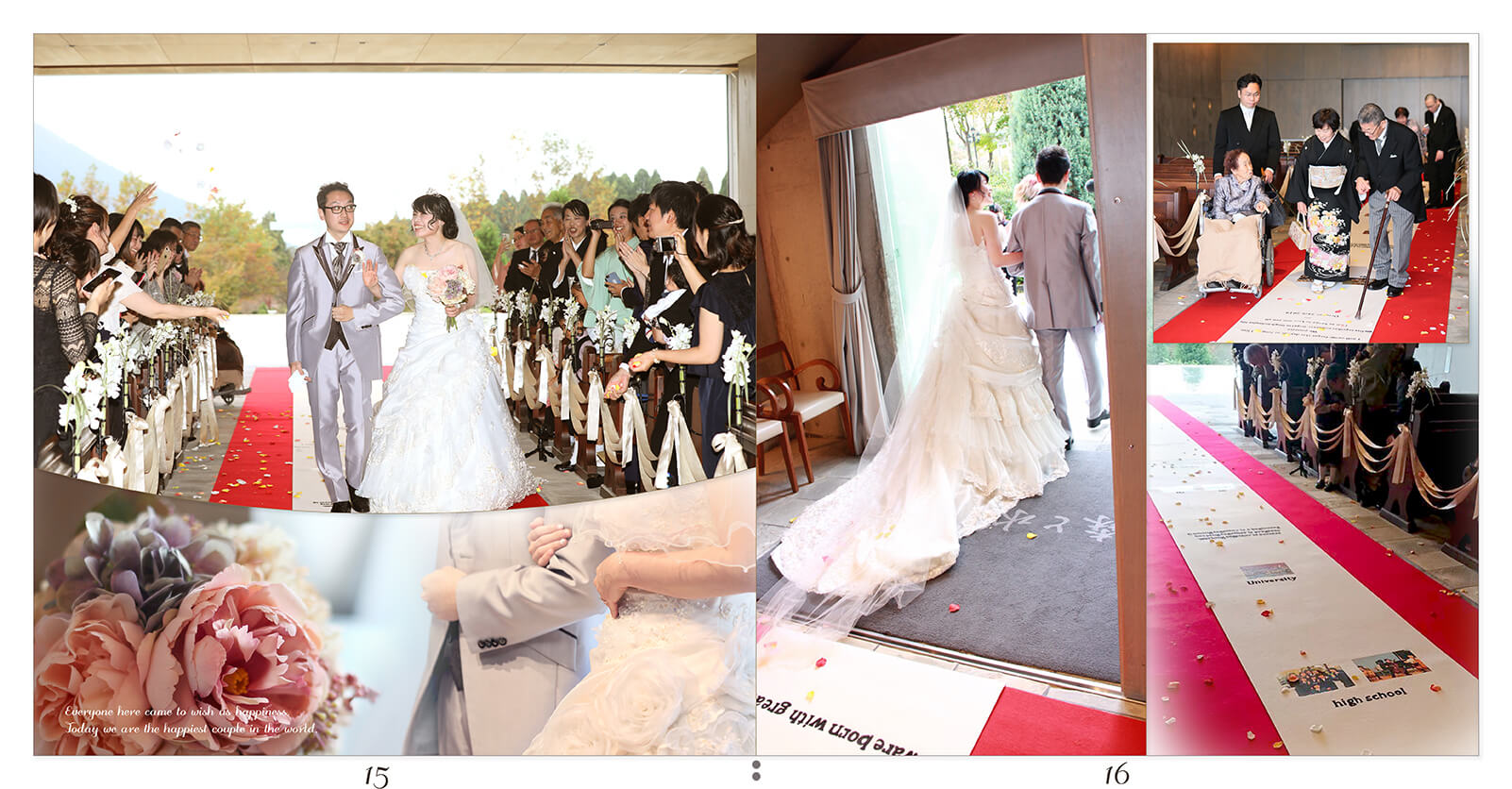 15～16ページ 森と水の教会 結婚式アルバム