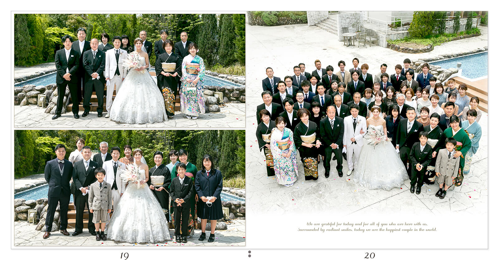 19～20ページ アールベルアンジェ三重 結婚式アルバム