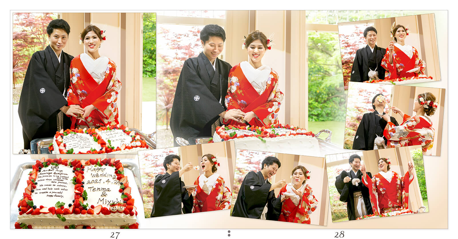 27～28ページ アールベルアンジェ三重 結婚式アルバム