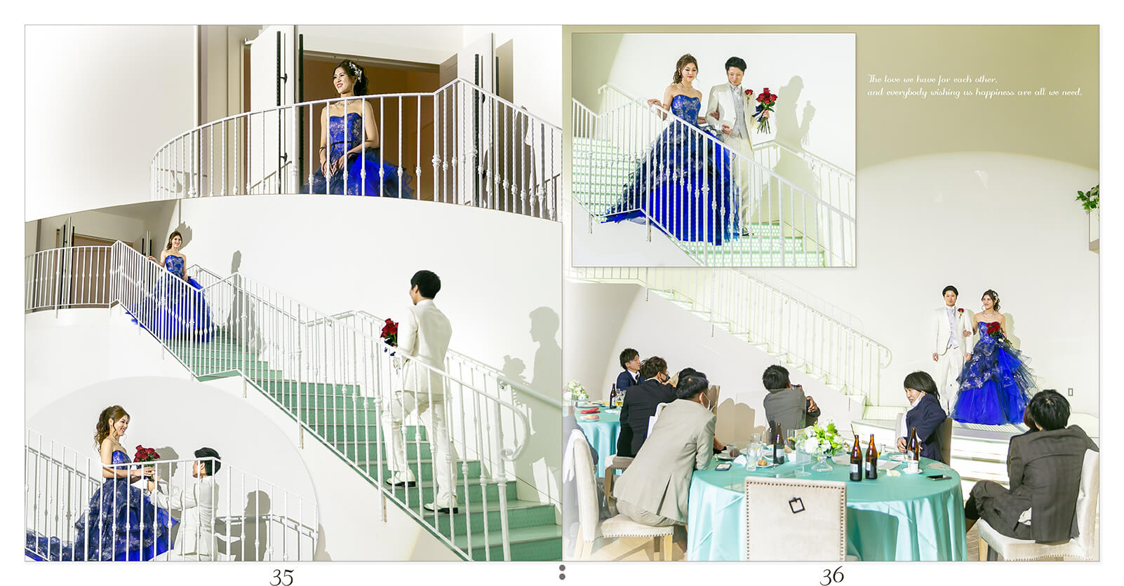 35～36ページ アールベルアンジェ三重 結婚式アルバム