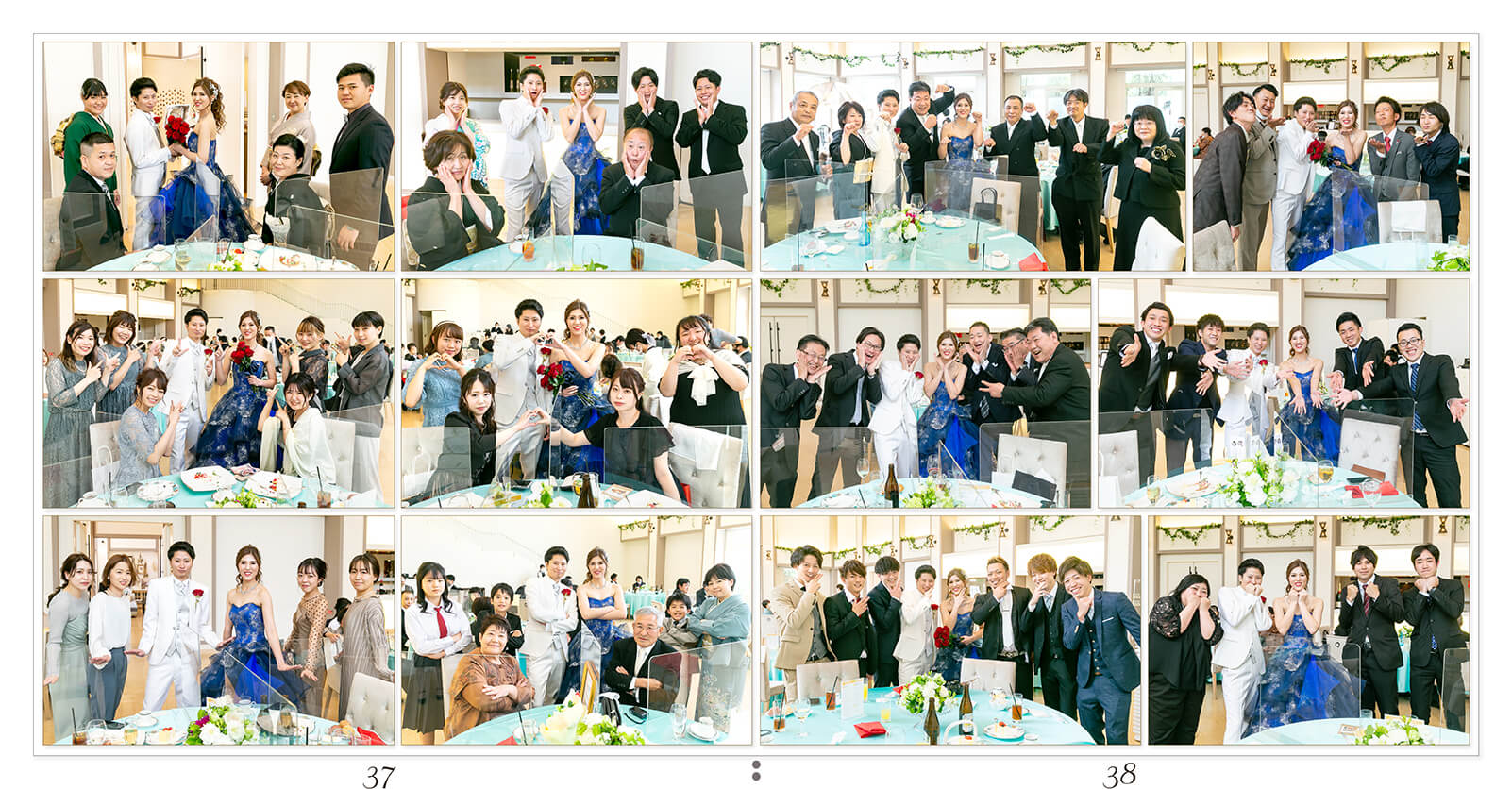 37～38ページ アールベルアンジェ三重 結婚式アルバム