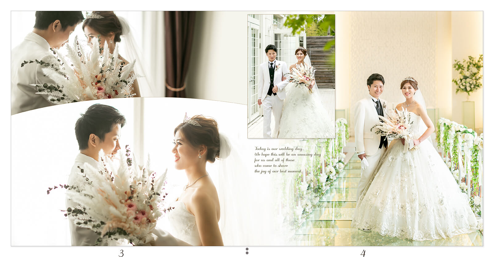 3～4ページ アールベルアンジェ三重 結婚式アルバム