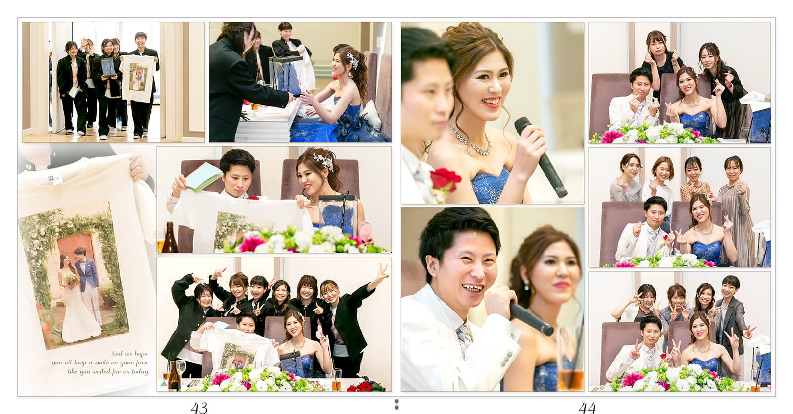 43～44ページ アールベルアンジェ三重 結婚式アルバム