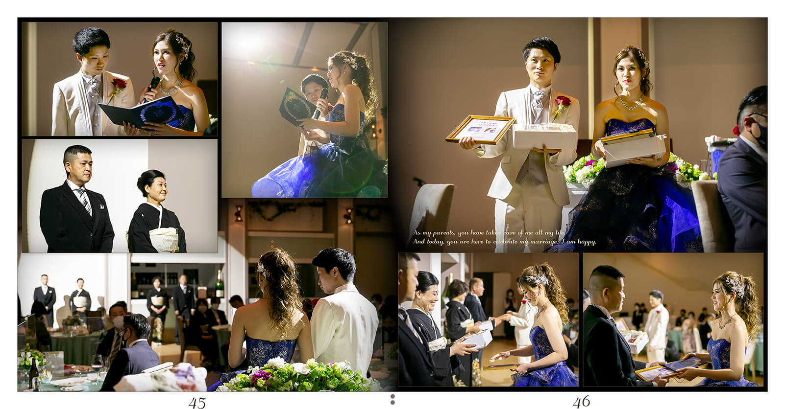 45～46ページ アールベルアンジェ三重 結婚式アルバム