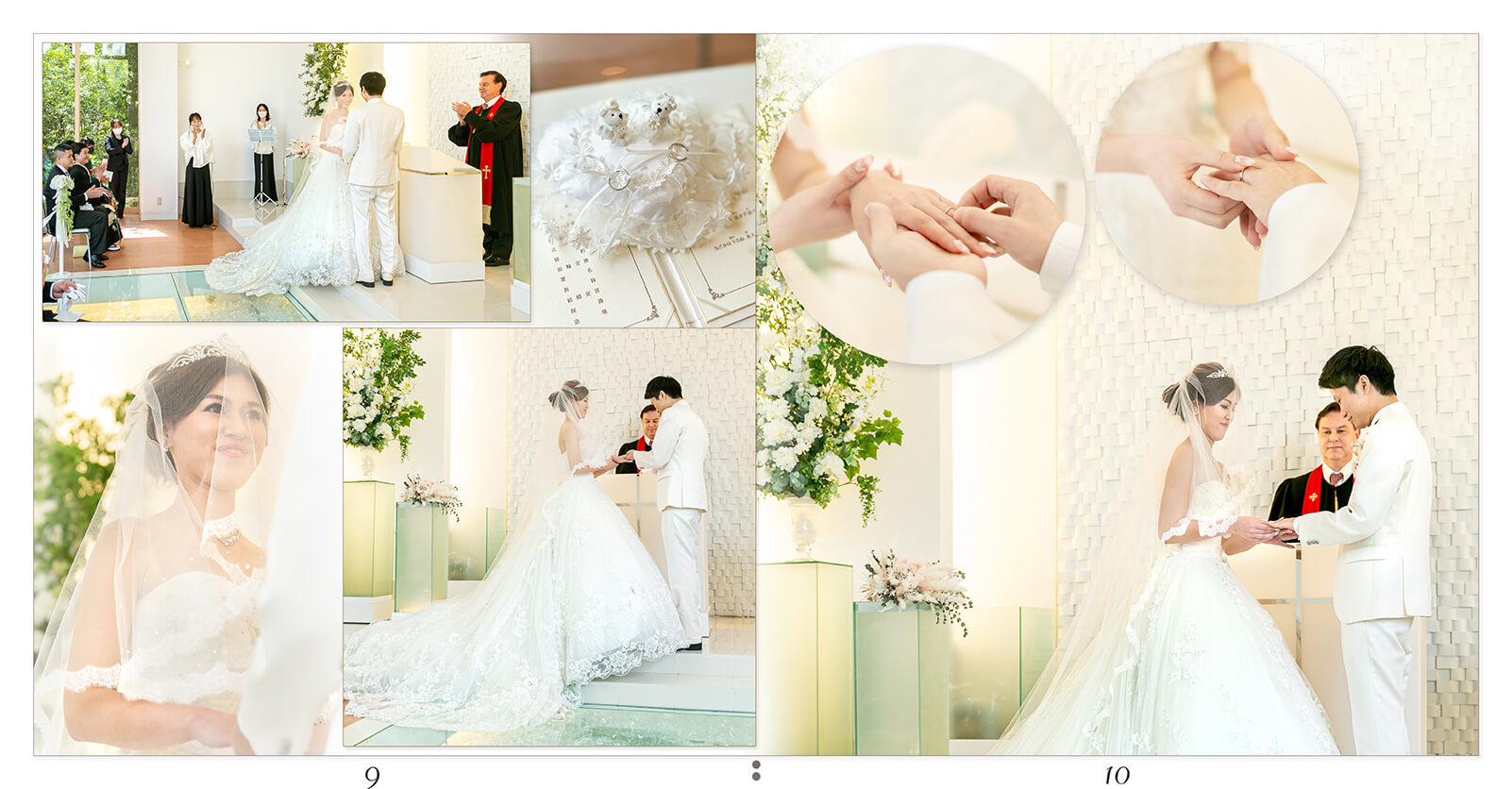 9～10ページ アールベルアンジェ三重 結婚式アルバム