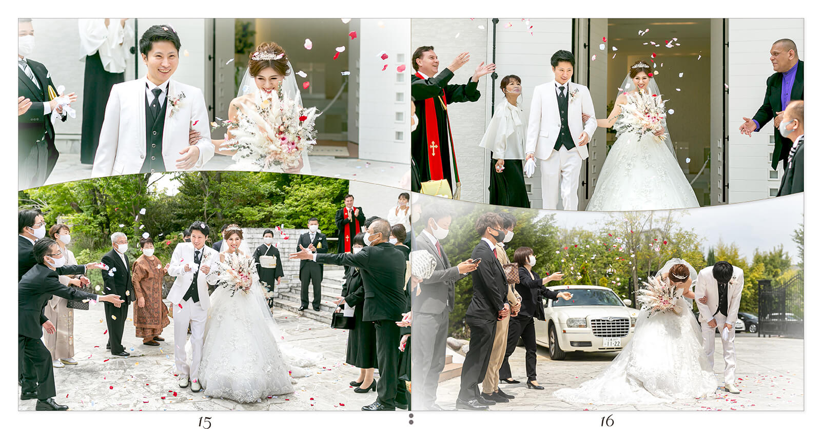 15～16ページ アールベルアンジェ三重 結婚式アルバム