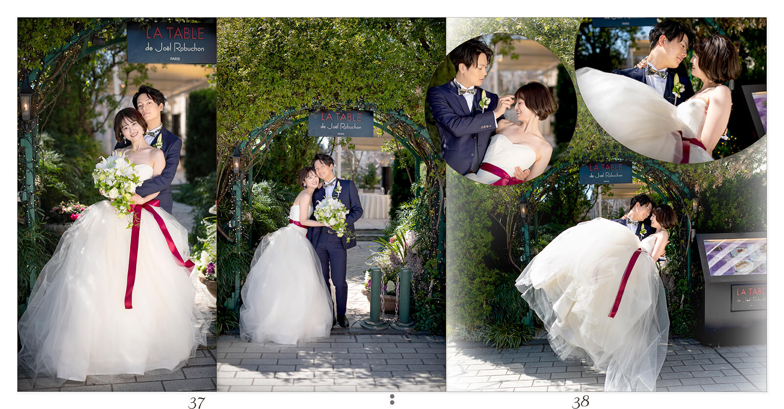 37～38ページ ジョエルロブション 結婚アルバム