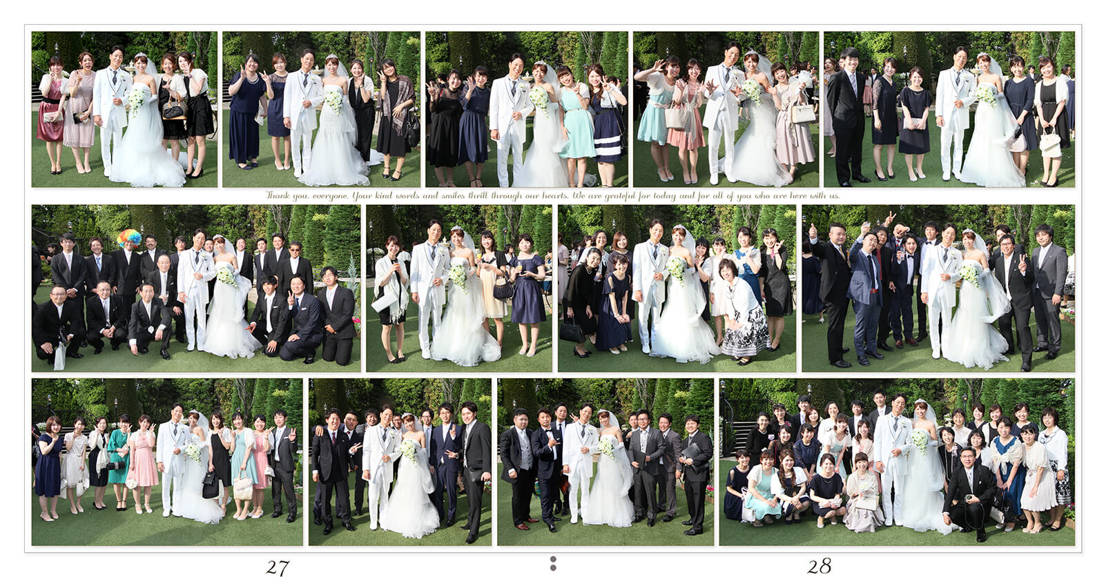 27～28ページ アニヴェルセル大宮 結婚式アルバム