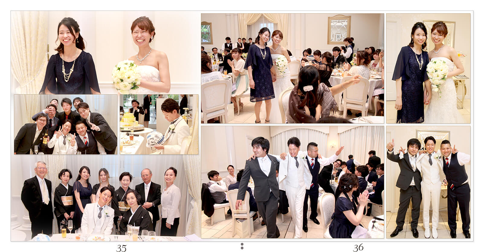 35～36ページ アニヴェルセル大宮 フランス館 結婚式アルバム