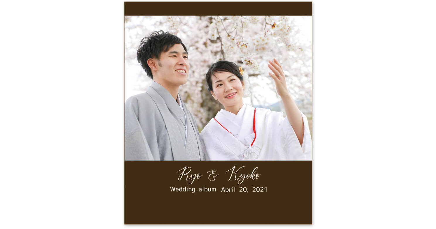 コニストンガーデン 結婚式アルバム 表紙