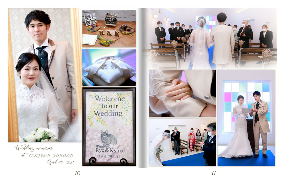 11～12ページ コニストンガーデン 結婚式アルバム