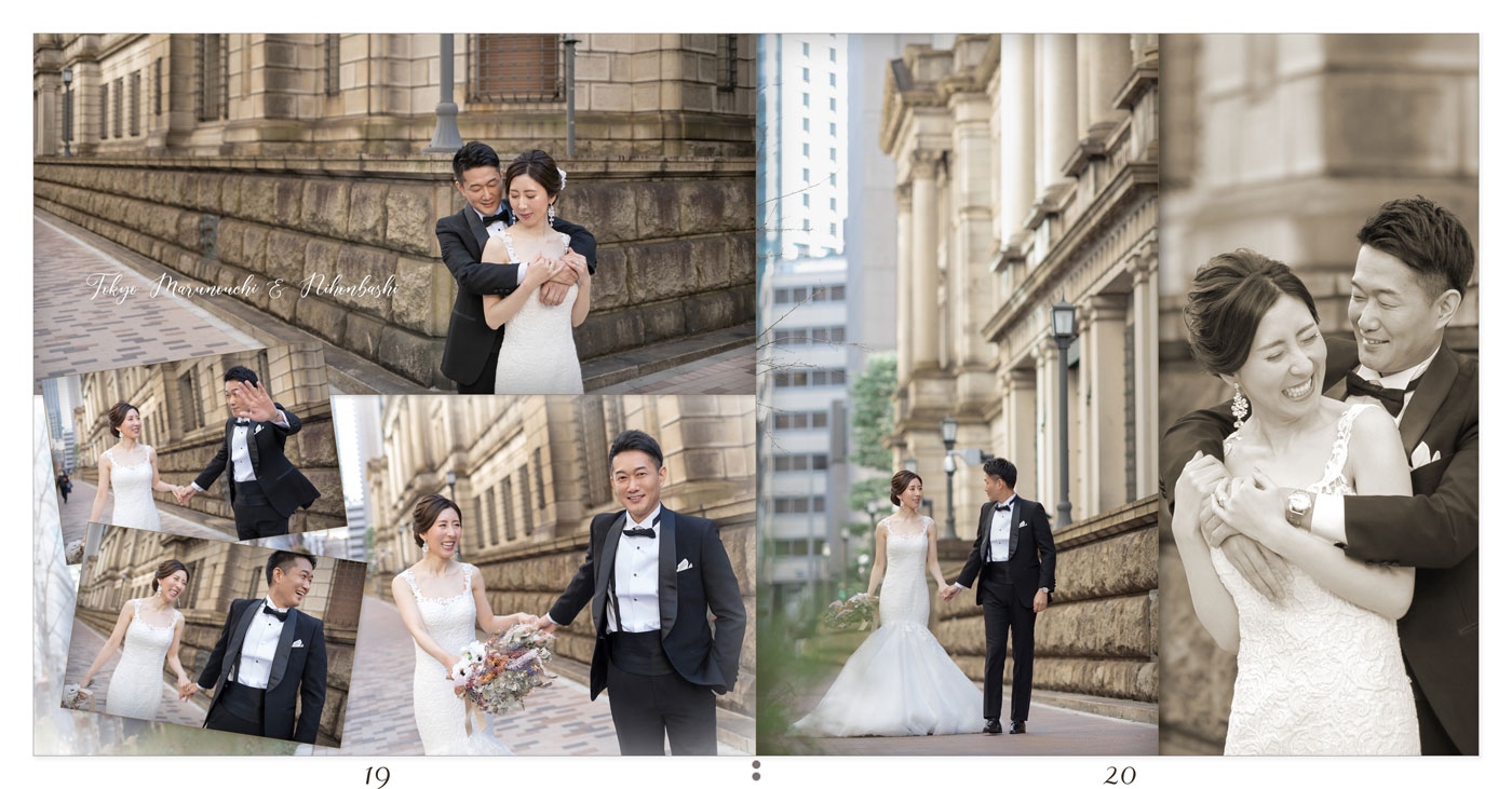 19～20ページ 東京駅 フォトウエディングアルバム