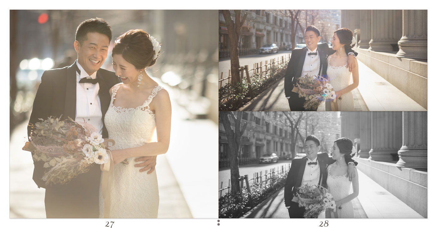 27～28ページ 東京駅 フォトウエディングアルバム