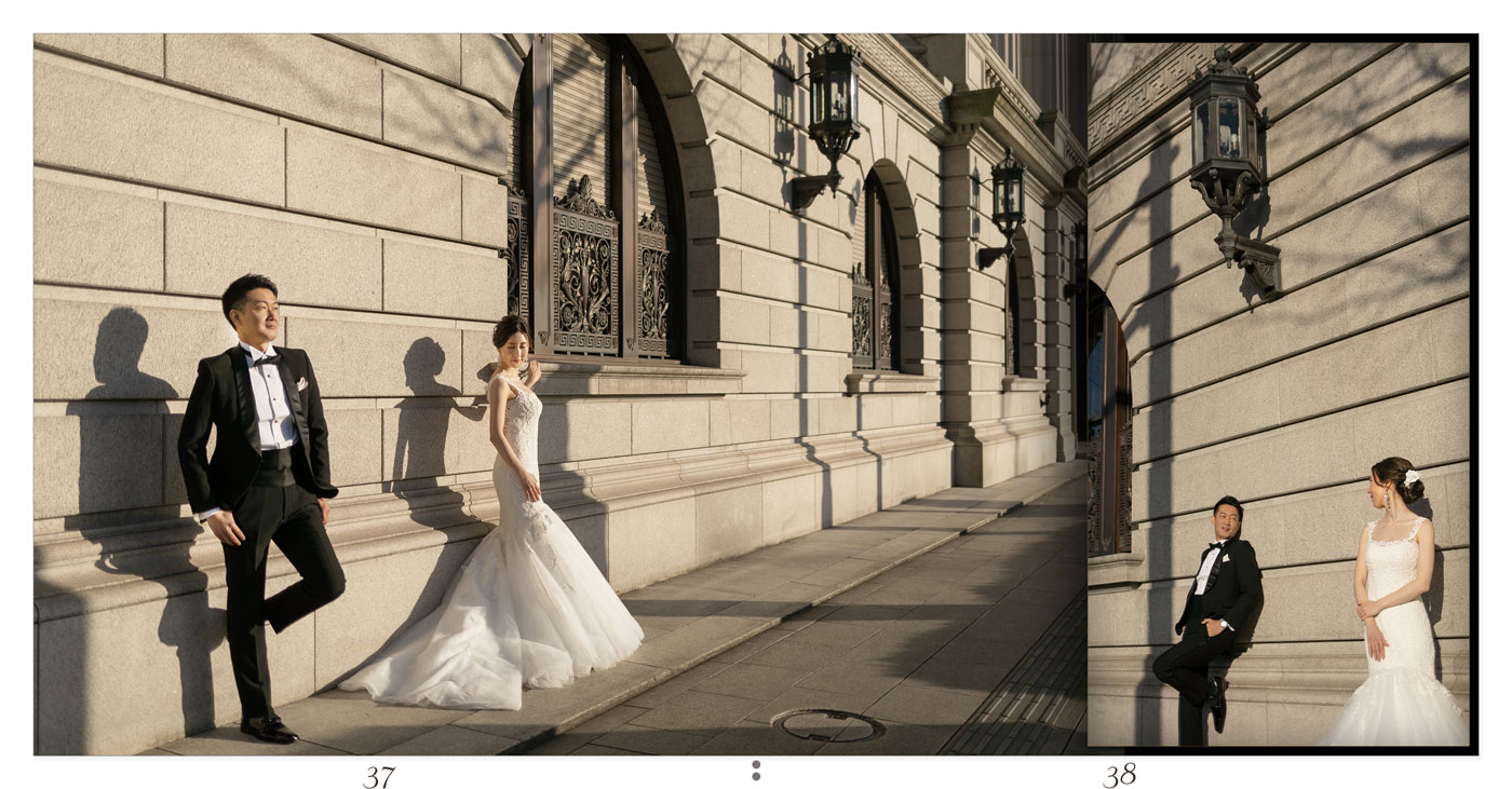 37～38ページ 東京駅 フォトウエディングアルバム